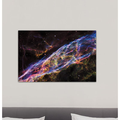 «NGC 6960 (Witch's Broom Nebula), Veil Nebula, Cygnus Loop», impression sur toile