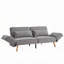 Futon canapé-lit avec accoudoirs réglables, réglable-845529208