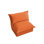 Canapé sans accoudoirs en chenille Koala Modern - Vibrant Orange