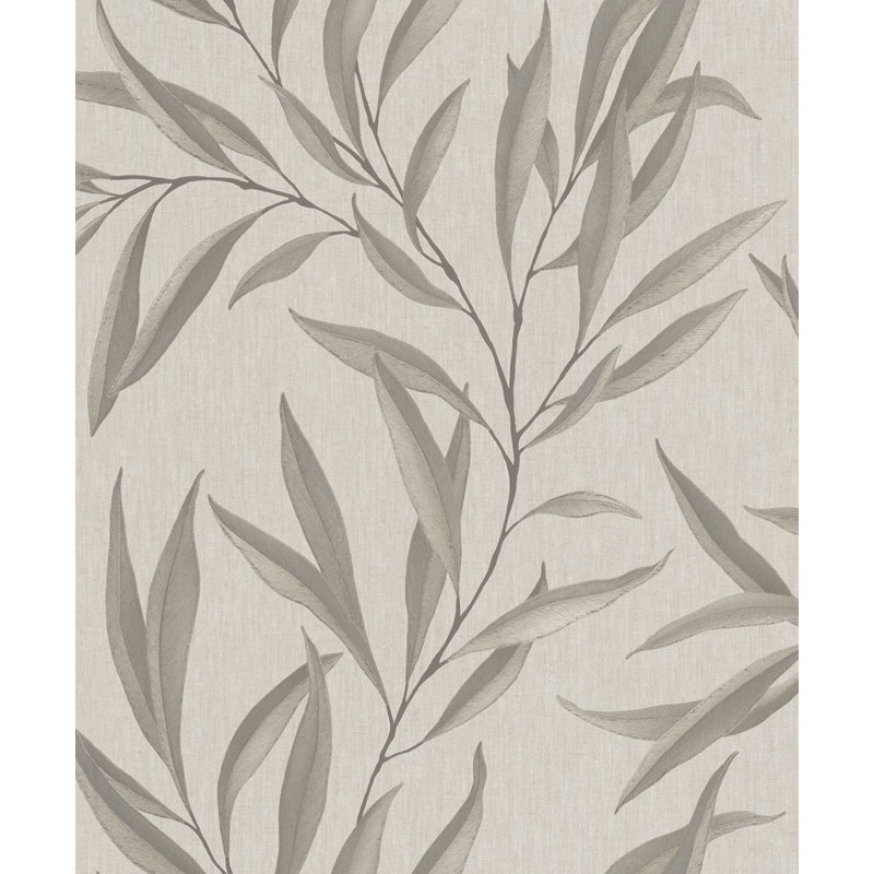 Rouleau de papier peint texturé L 33 pi x l 21 po, Crème/brun/beige