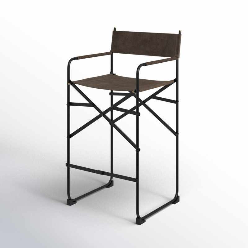 Sambac Counter Stool, Counter Stool (26.5” Seat Height), Dark Brown
