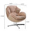 Fauteuil d'appoint pivotant en chenille