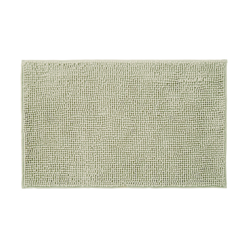 Centreville Rectangle Bath Mat, 80cm L x 50cm W, Sage Green