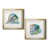 Malecon Shell I - Antique Nautical Study, Matted and Framed Under Acrylic Glass, Set of 2, Coastal Wall Art for Living Room-1315219655-1315219659-1315219654