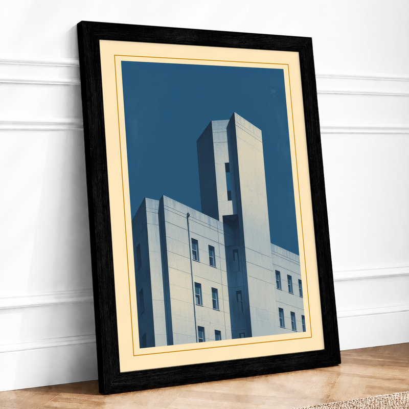 Urban Geometry Art Deco - Framed Print, A1 - 84.1 x 59.4 cm, Black