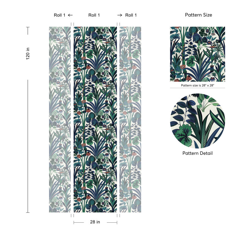 Rouleau de papier peint adhésif Tropical Jungle