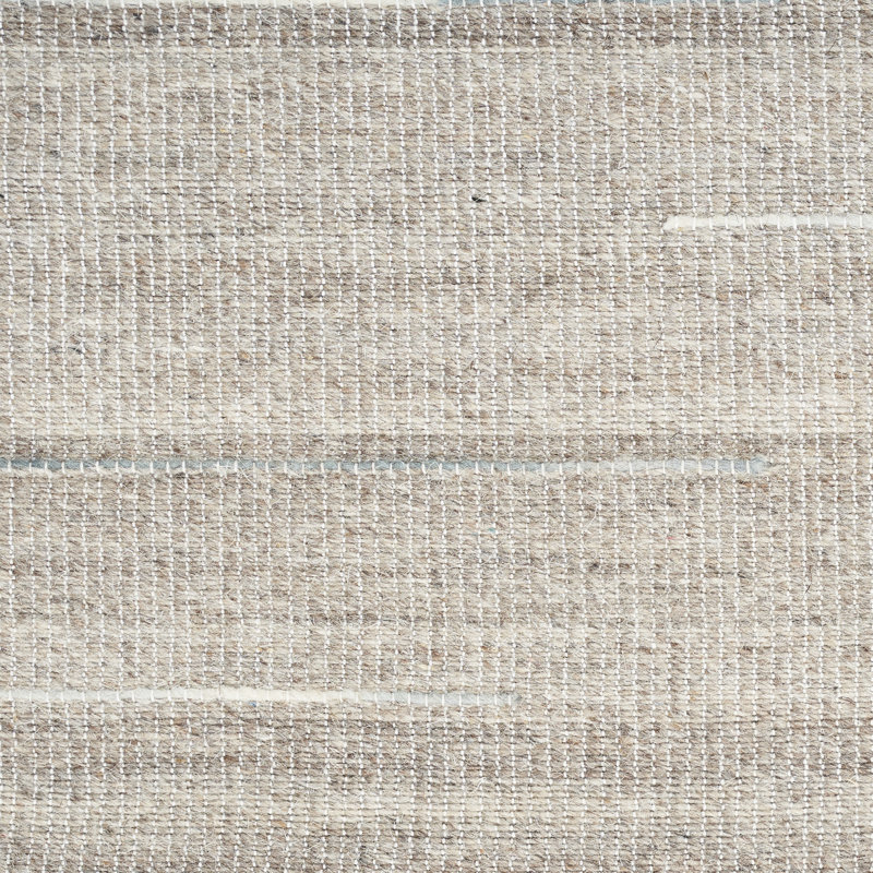 Anerinda Solid Hand Loomed Wool/Cotton Area Rug in Gray, Runner 2'3" x 7'6"