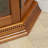 Stylish Oak Corner Curio Cabinet With Glass Shelving & Lighting Magnificent Capacity-1212962436