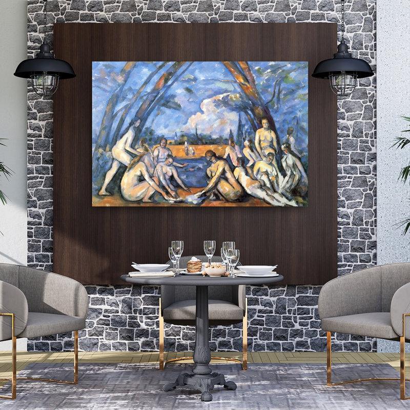 «Bathers 2 Classic Contemporary Contemporary», reproduction d'art murale, H 40 po x l 60 po