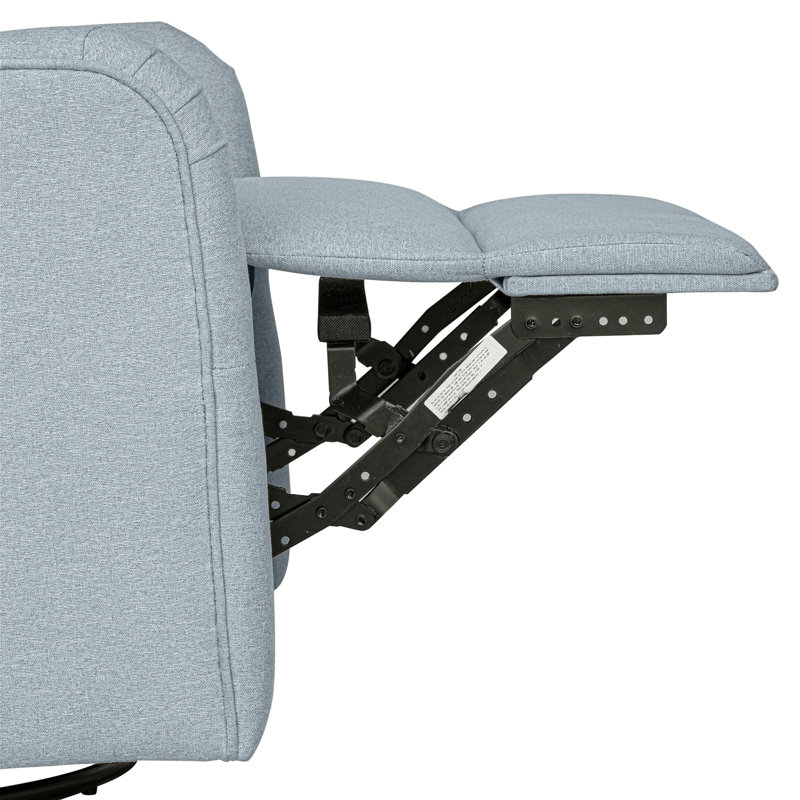 Candace Power Recliner 3-In-1 With Swivel, Glider, USB Ports, Light Blue