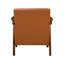 Chaise d'appoint rembourrée en similicuir 1 pièce