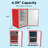 SnowLion Premium Undercounter/Freestanding Beverage Cooler, Mini Fridge 4.3 Cu.ft./122L with Reversible Door-71251550