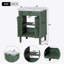 Meuble-lavabo 24 po avec lavabo supérieur, meuble de rangement moderne à 2 niveaux, meuble-lavabo simple, grandes tablettes de rangement (Remplacer SW000102AAF)-108840376