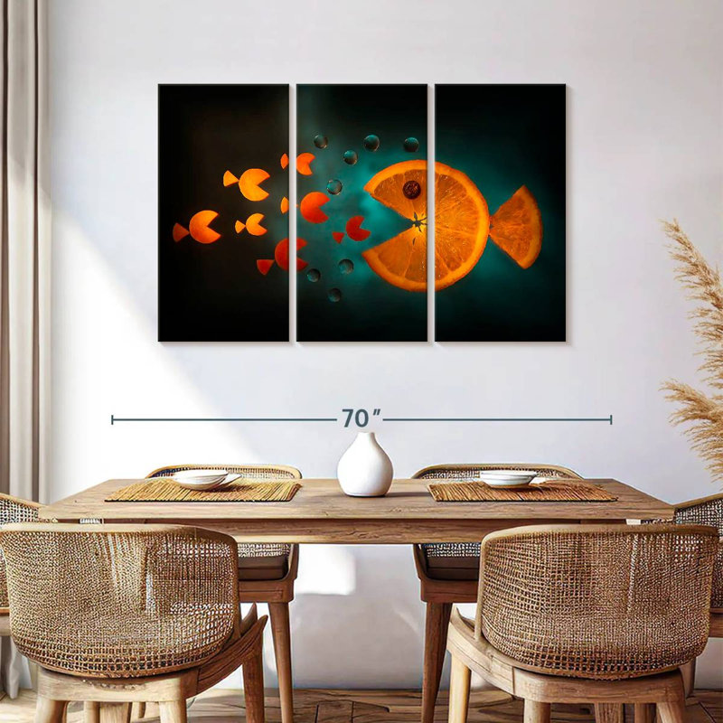 Orange Fish, 36" H x 57" W
