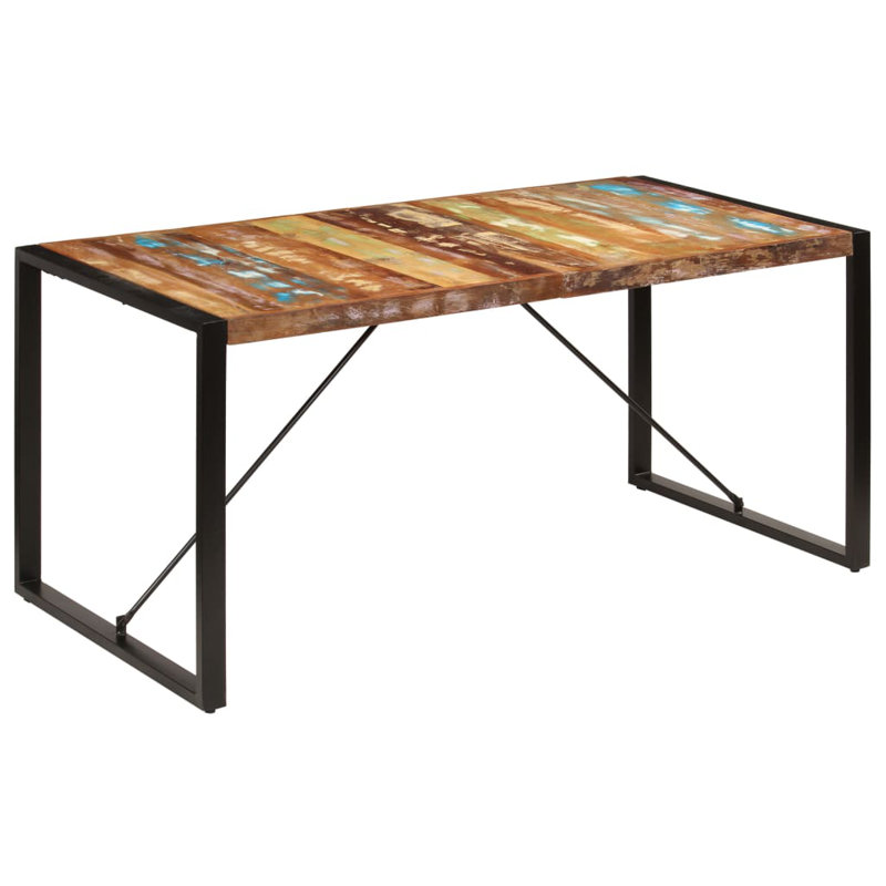 Powell Rectangular Wood Top Dining Table, 75cm H x 80cm W x 160cm L