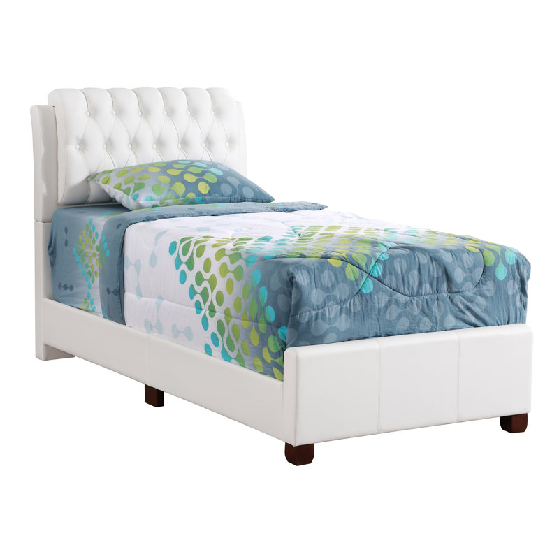 Lit sommier simple Marilla, blanc, Twin, Blanc