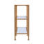 Console étroite en métal avec tablettes en verre Jaymes-407887132
