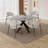 Modern Round Kitchen Dining Table Set with Dining Chairs-112460104-112460106