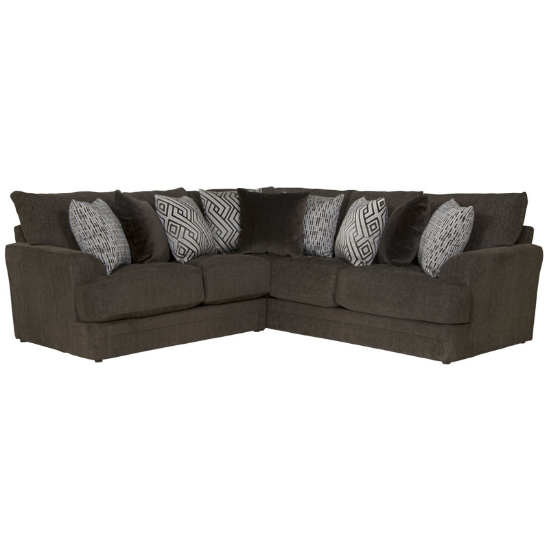 Canapé modulaire rembourré 2 pièces Michele avec 9 coussins décoratifs Michele