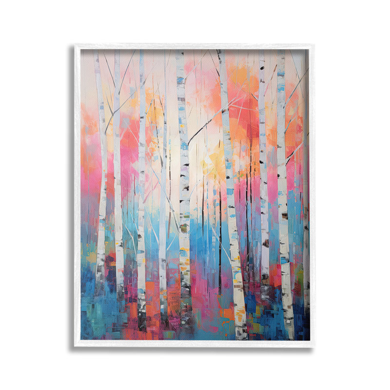 Art moderne, estampe numérique sur bois de bouleau moderne par Gina Kelly, Giclée encadrée blanc bord de mer