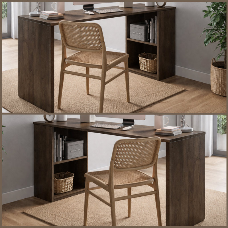 Mikami Writing Desk, Dark Ash
