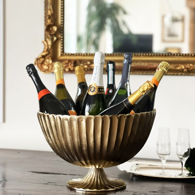 Scallop Edged Coupe Champagne Bucket, 15.75"