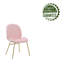 Chaise d'appoint rembourrée en velours Gleno-1481443290