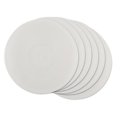 Eufracio Polypropylene Plastic Solid Colour Round