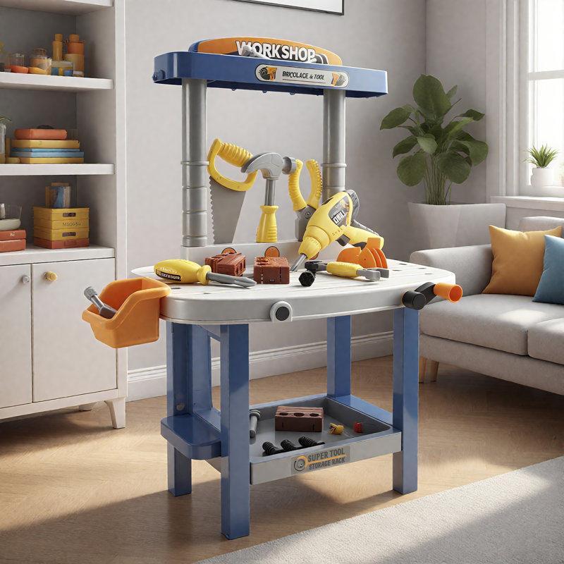 Toy Play Tool Workbench Set