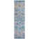 Machine Washable Indoor/Outdoor Xhevrie Denim Rug