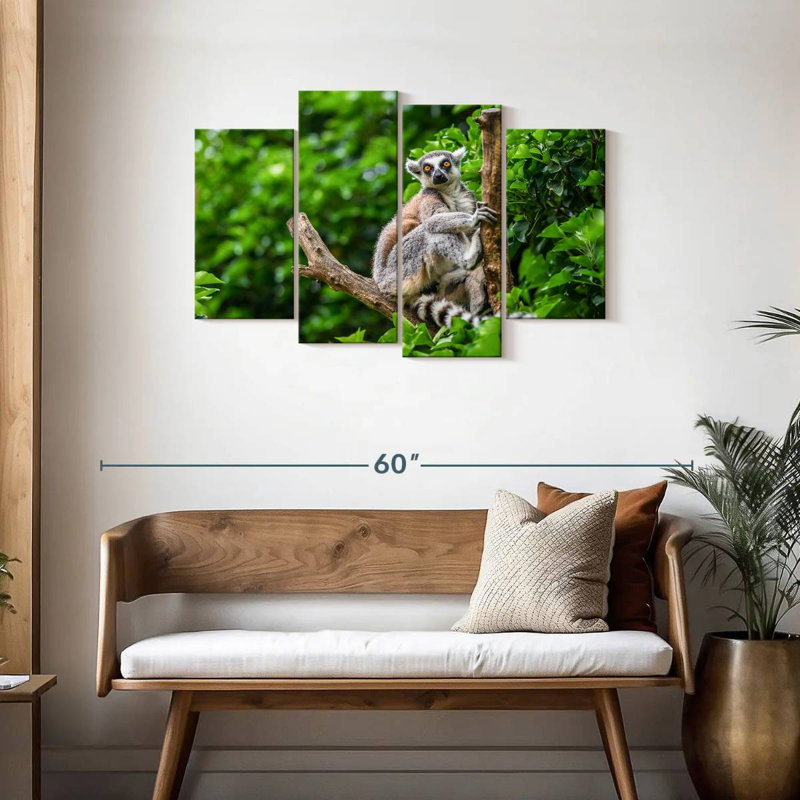 Stunned Lemur, 27" H x 43" W