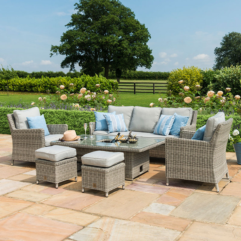 Errado Sofa Dining Set with Ice Bucket & Rising Table