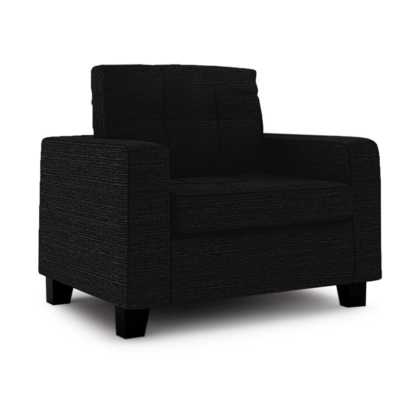 Northville Upholstered Armchair, Black