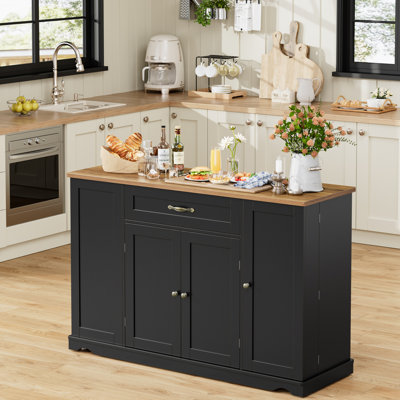 Kitchen Island With Wheels, Kitchen Cart by Lark Manor