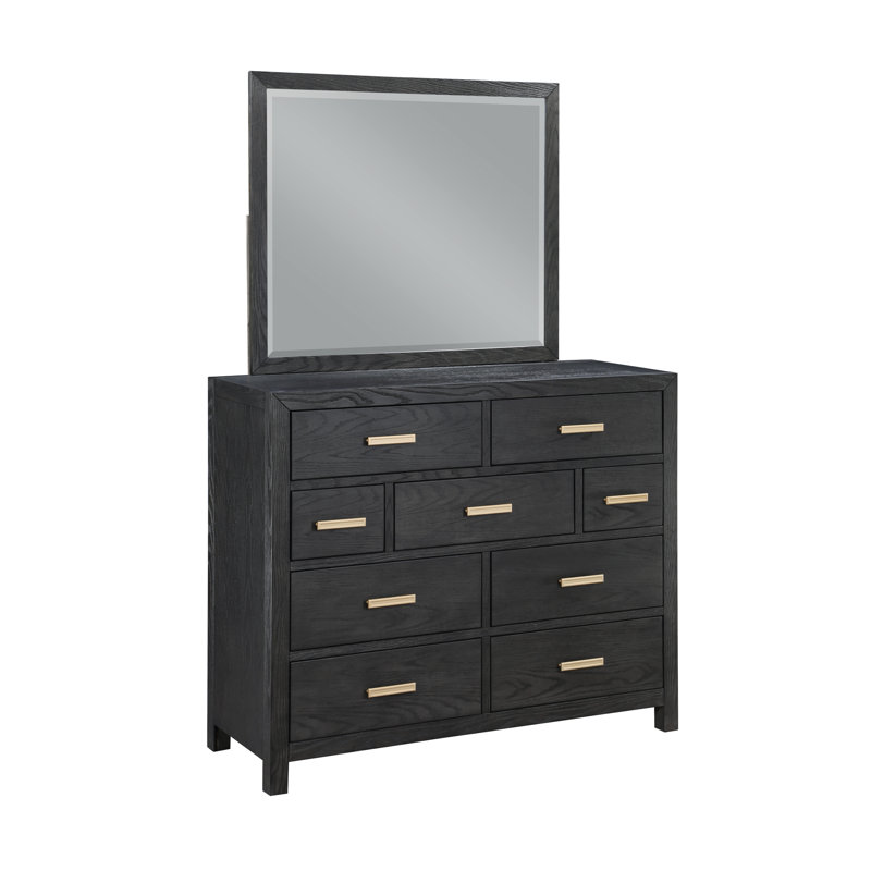 50'' W 9 - Drawer Dresser, Charcoal