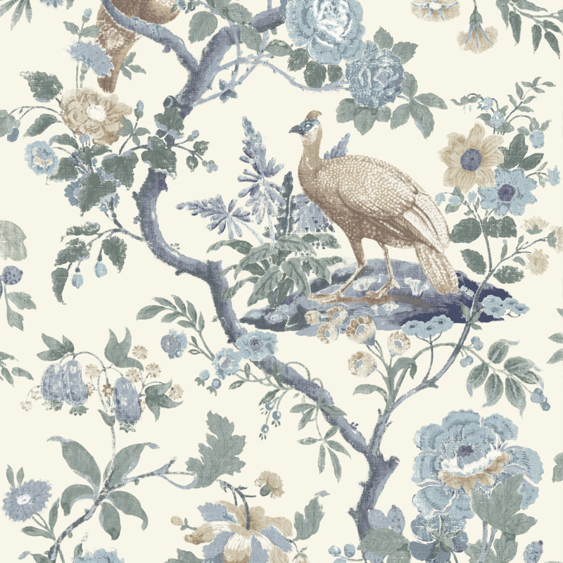 Ashmore Wallpaper Roll, Blue