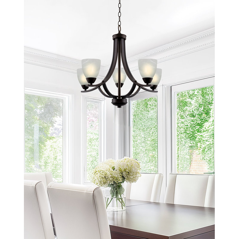 Dunfermline 5 - Light Dimmable Empire Chandelier