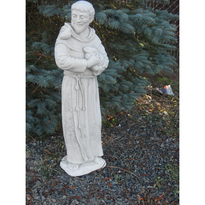 Weather Resistant Concrete / Cement Garden Statue, Antique Gray