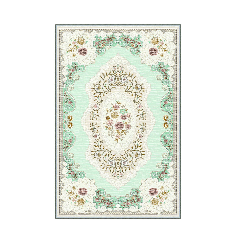 Stylish Hall Carpet 2.6 x 9.8 Feet - 100% Polyester, 0.04 in Pile Height | Antibacterial, Non-Slip PVC Felt Dot Underside | Machine Washable, 3D Digital Print | Perfect for Home Entryways & Living Spaces
