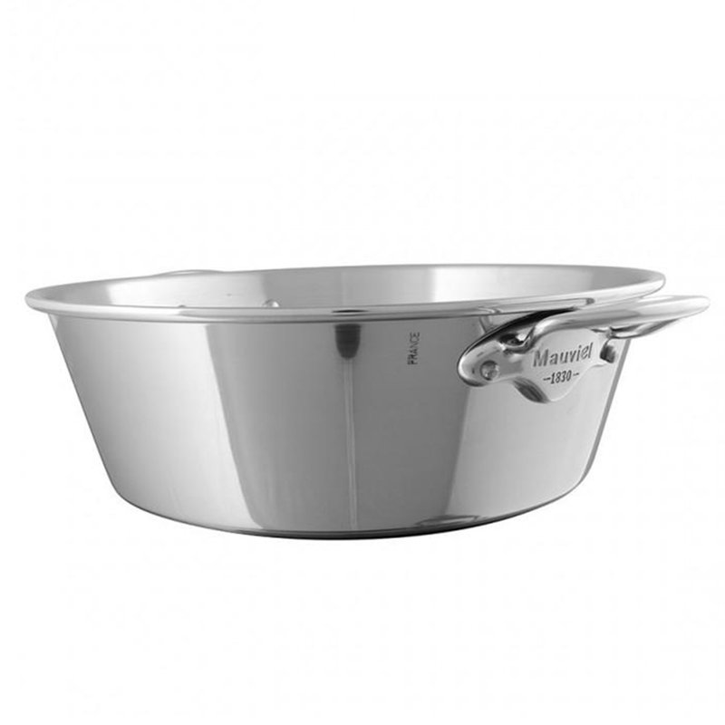 Mauviel M'passion Stainless Steel Jam Pan With Stainless Steel Handles, 10.5-Qt