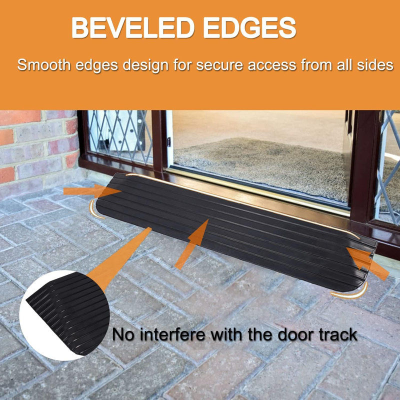 2" Rubber Rise Threshold Ramp