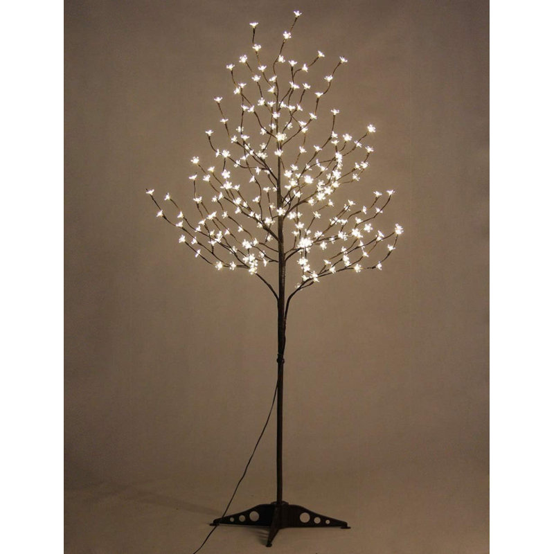 6.5FT 208 LED Cherry Blossom Tree, Lighted Artificial Tree for Decoration Inside and Outside