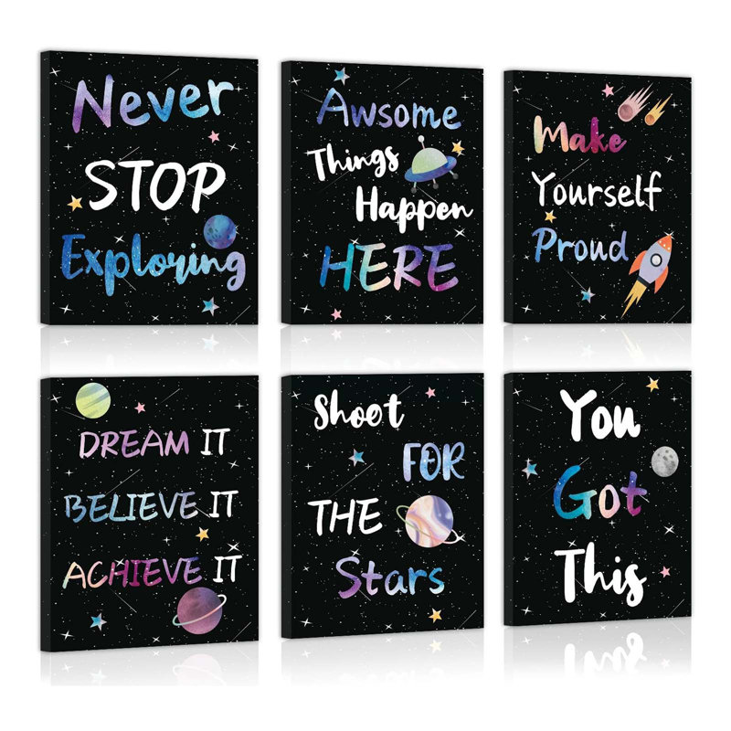 6 Piece Wrapped Canvas Print