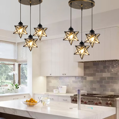 Lustre géométrique à 3 lumières Jaymiah