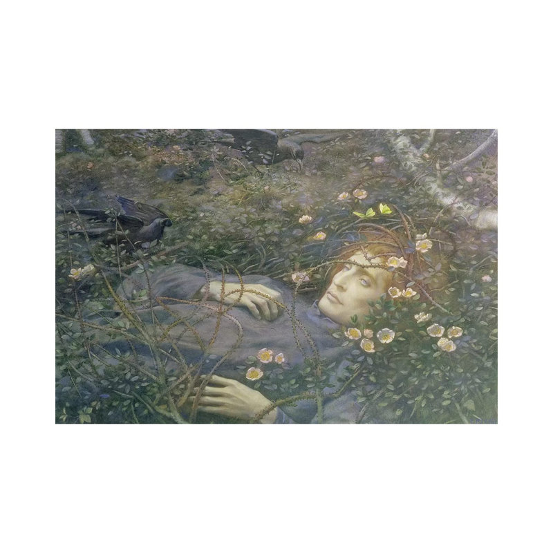 Oh What's That In The Hollow?' by Edward Robert Hughes - Wrapped Canvas Painting, 20.32 cm H x 30.48 cm W