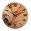 Horloge murale en bois massif Mirdash-132842795