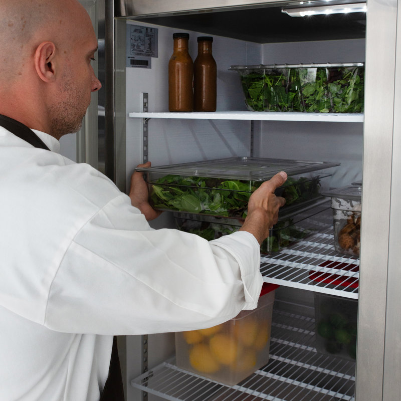 Maxx Cold V-Series 1 Solid Door Reach-In Refrigerator, Bottom Mount, In Stainless Steel