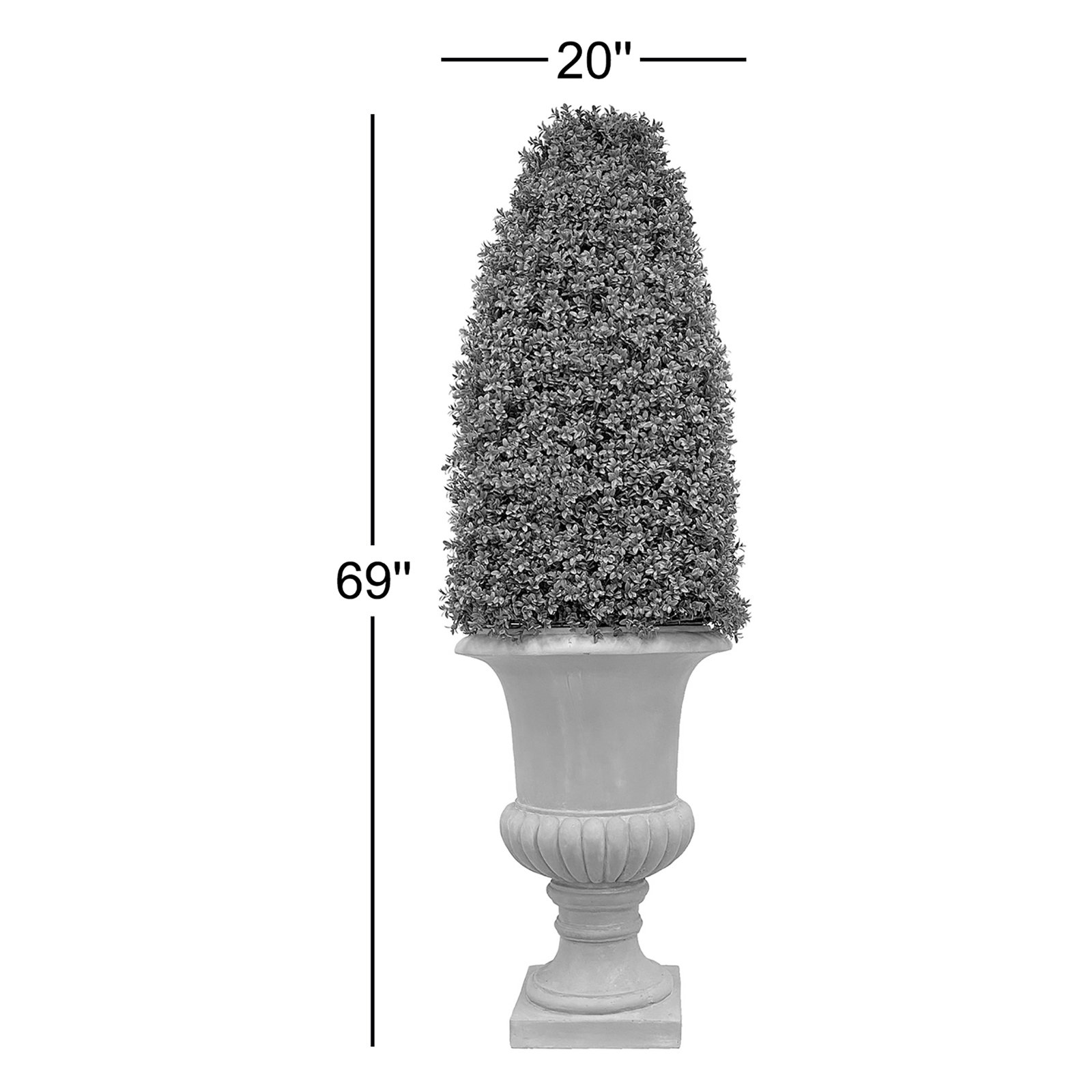 69" Boxwood Topiary in Urn