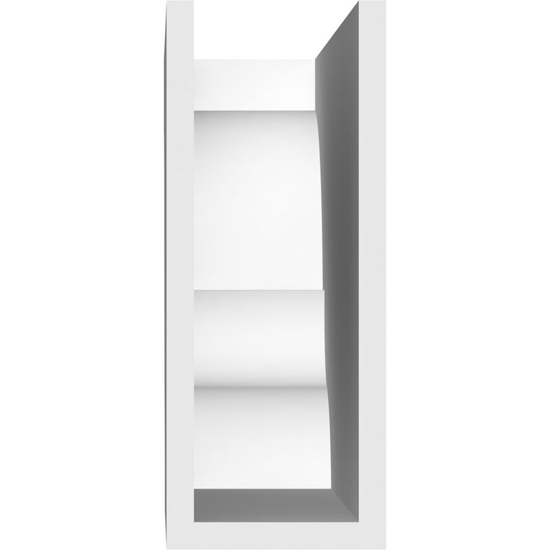 4"W x 10"H x 20"L Standard Asheboro Architectural Grade PVC Rafter Tail, 10"H x 4"W x 20"D