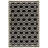 Rodgers Hand Woven Flat Weave Wool/Cotton Geometric Rug in Black/Ivory-1971254091